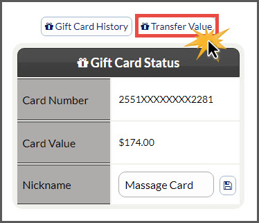 Gift Cards: How do I transfer a Gift Card balance?
