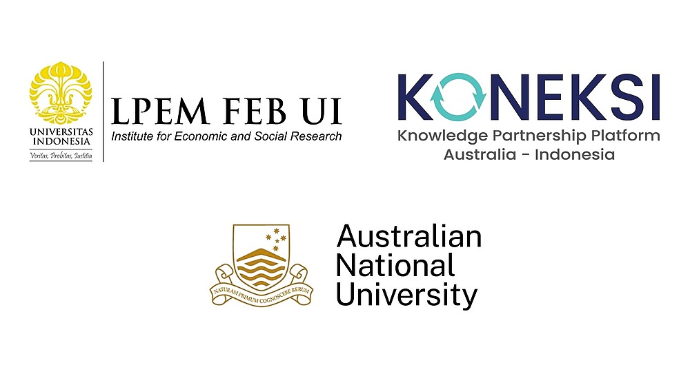 Logos L-R Institute for Economics and Social Research at Universitas Indonesia, Koneksi and The Australian National University