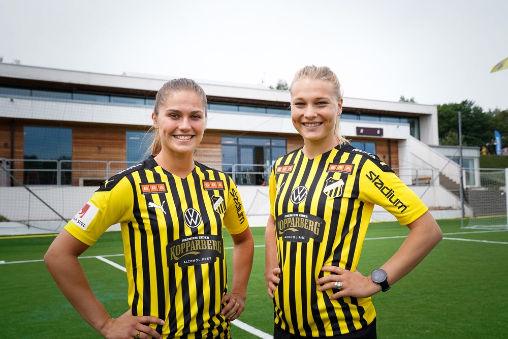 Mille Gejl Jensen och Stine Larsen, BK Häcken.