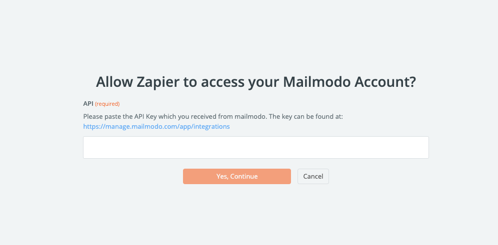 Trigger Journeys in Mailmodo through Zapier
