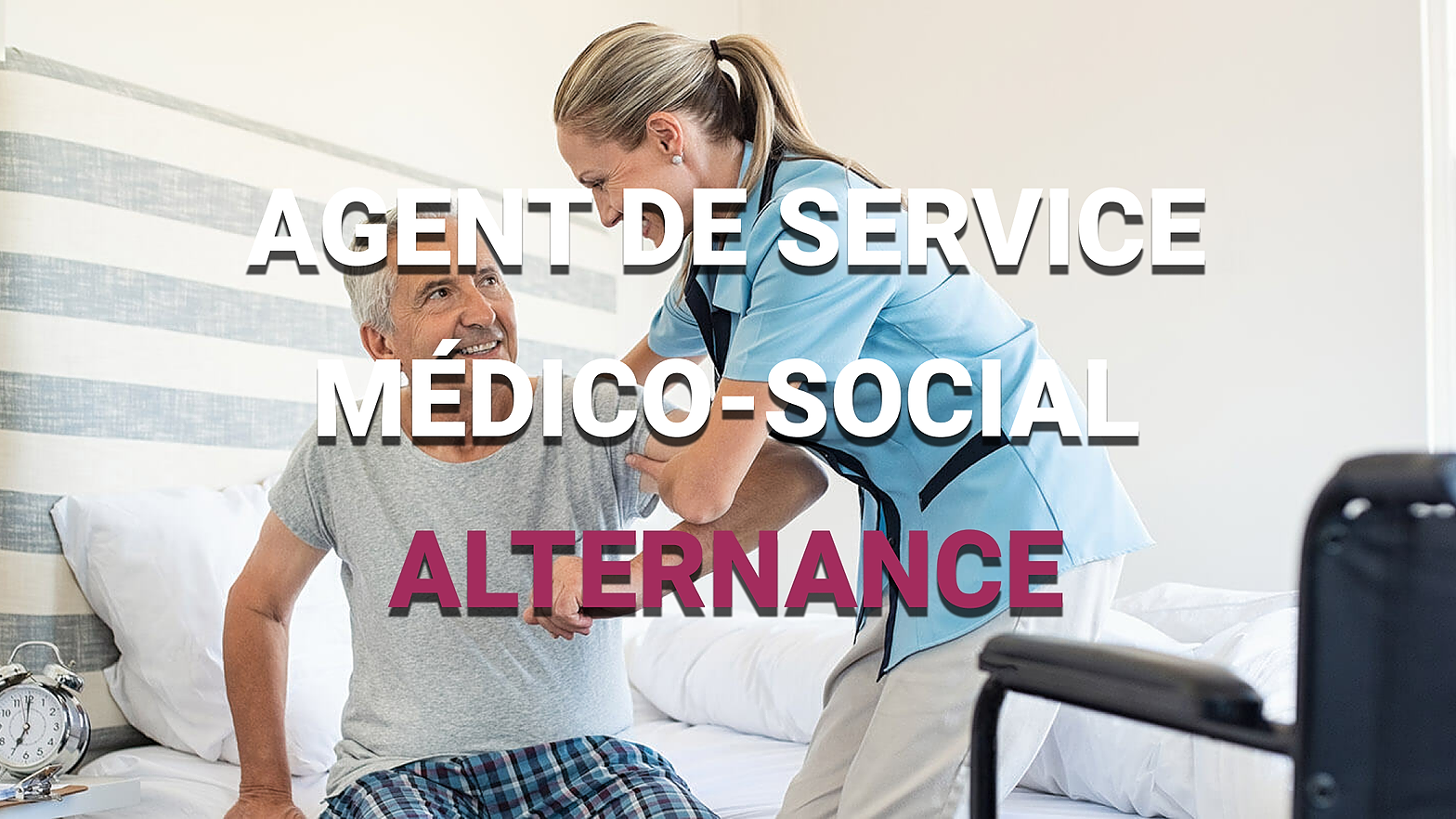 Représentation de la formation : Titre Professionnel Agent(e) de Service Médico-Social - EN ALTERNANCE