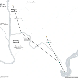 tourhub | Neumann Operadora de Receptivo |  3 Days and 2 Nights Resort Hotel Iguassu Falls - Private Tours | Tour Map