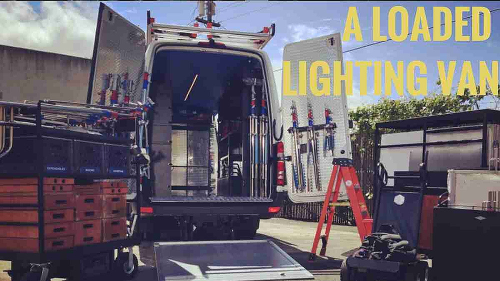 A Loaded Lighting Van