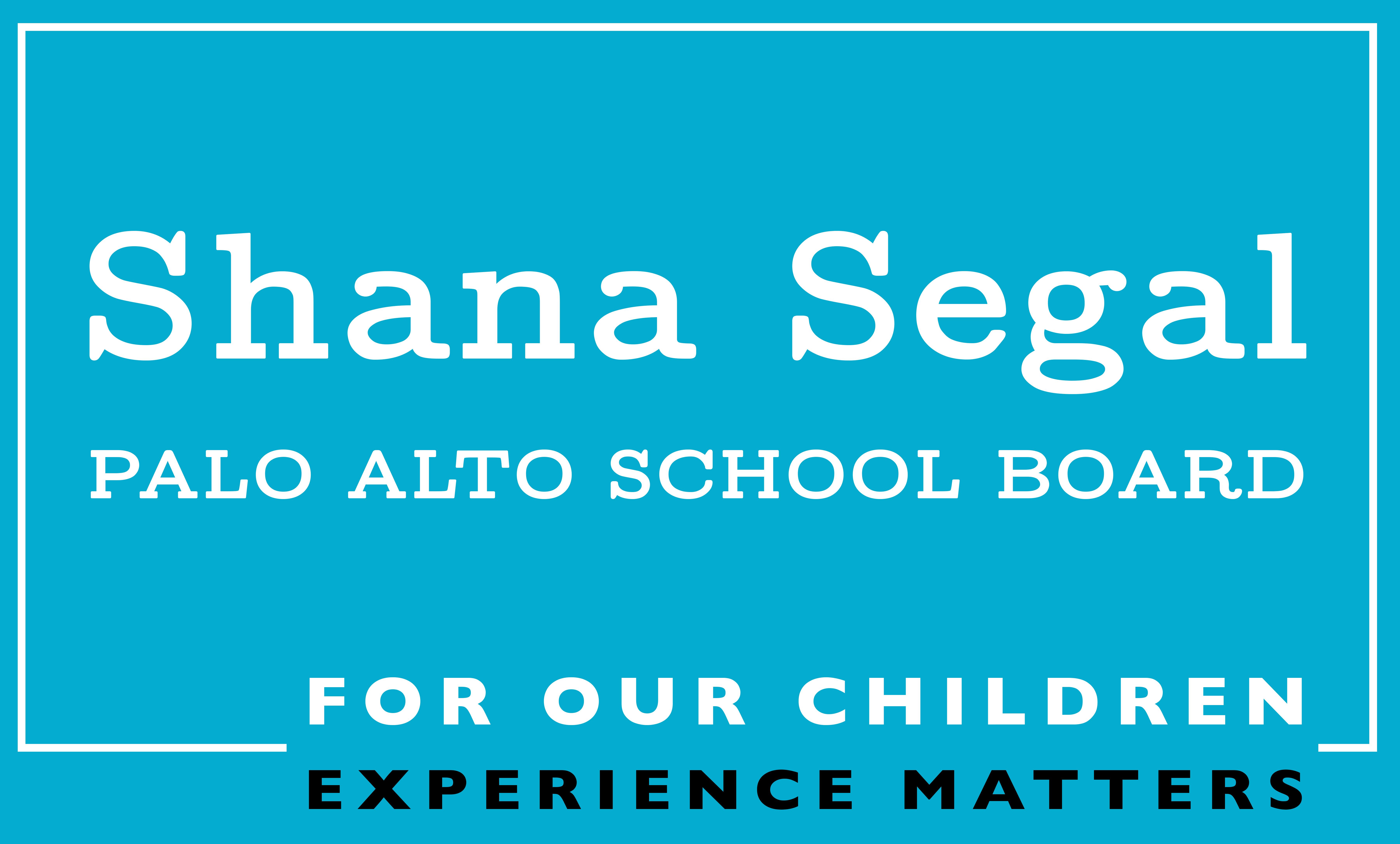 Shana Segal for Palo Alto School Board logo
