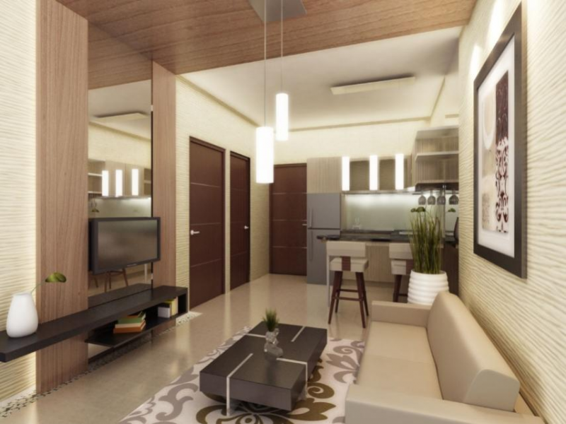 desain apartemen two bedroom
