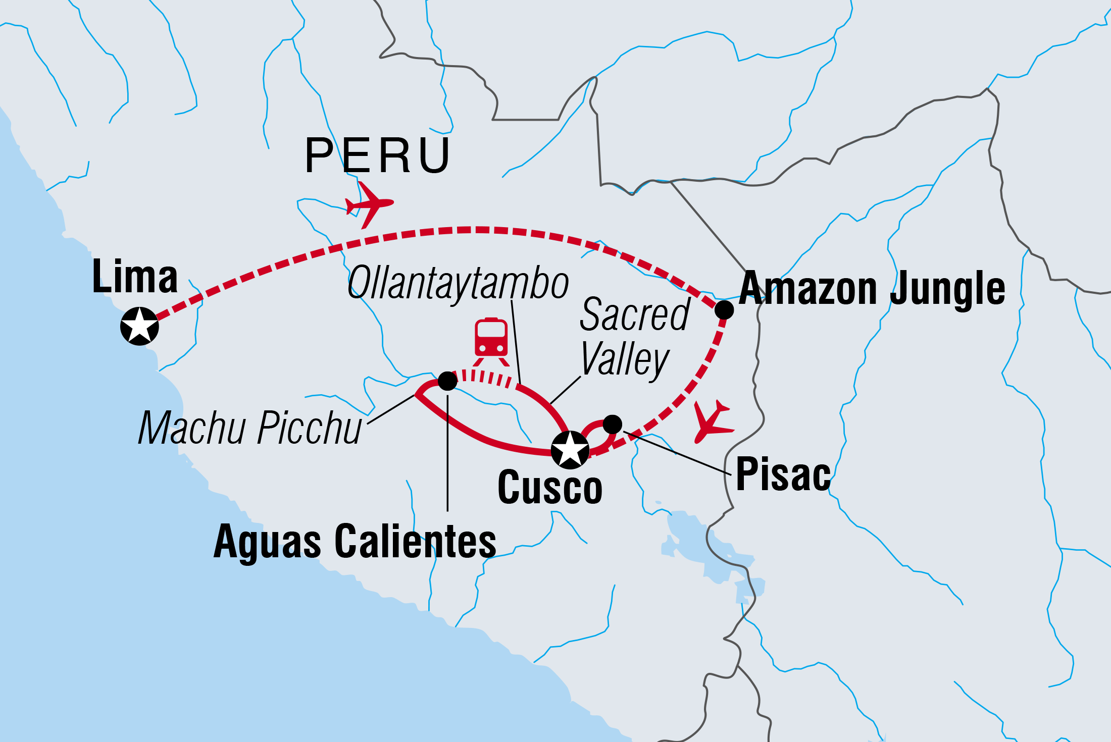 tourhub | Intrepid Travel | Peru Family Holiday | Tour Map