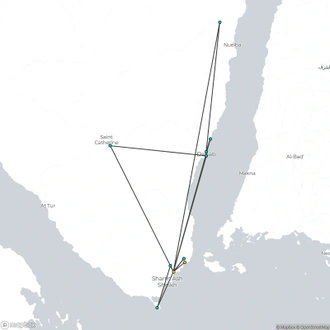 tourhub | Today Voyages | Sharm El-Sheikh And Saint Catherine | Tour Map