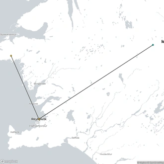 tourhub | Marina Travel | 5D4N ICELAND | REYKJAVIK & GOLDEN CIRCLE | Tour Map