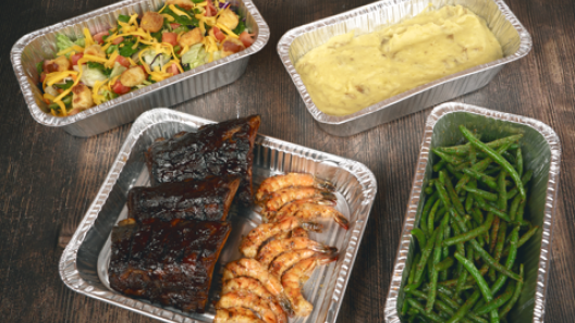 BBQ Ribs and Shrimp Family Pack Small