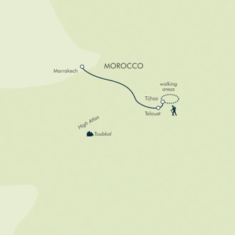 tourhub | Exodus Adventure Travels | Atlas Panorama | Tour Map