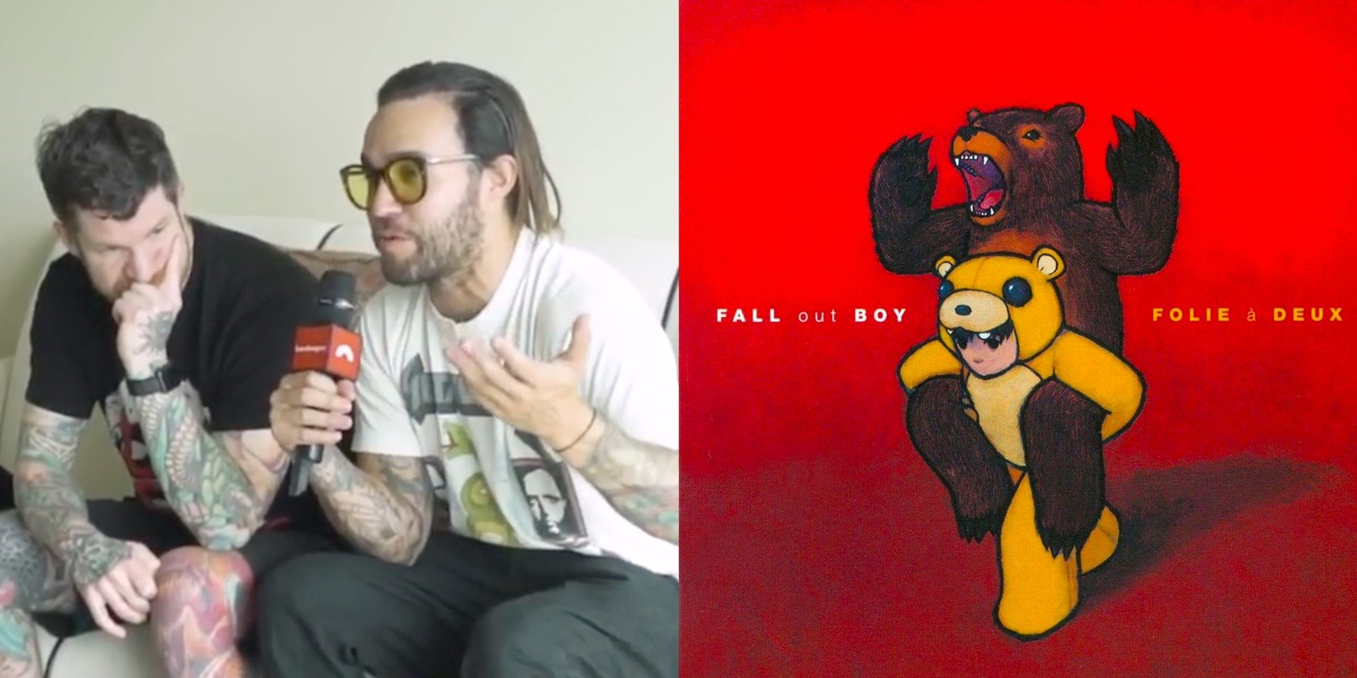 Pete and Andy of Fall Out Boy discuss their album Folie à Deux, which turns 10 this year – watch