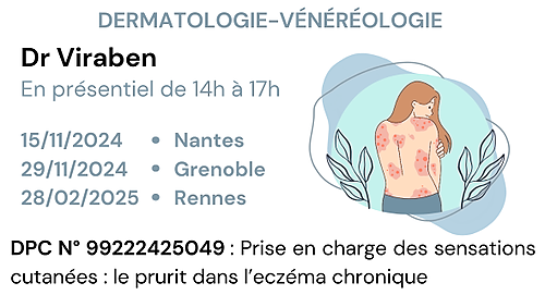 Représentation de la formation : Prise en charge des sensations cutanées : le prurit dans l’eczéma chronique - 99222425049 - En région