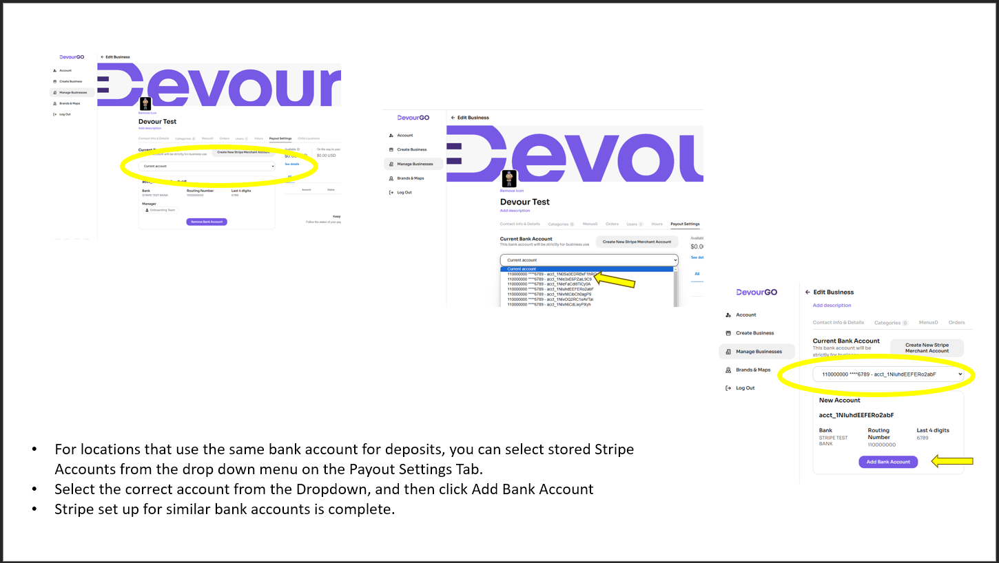 Stripe Set Up Walkthrough 