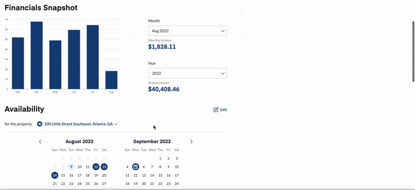 How do I block off move-in availability for a home?