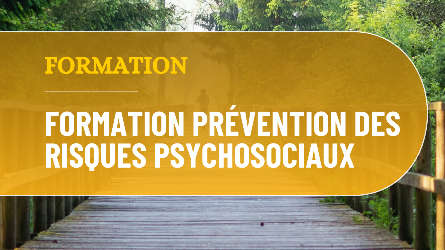 Représentation de la formation : Formation à la prévention des risques psychosociaux 