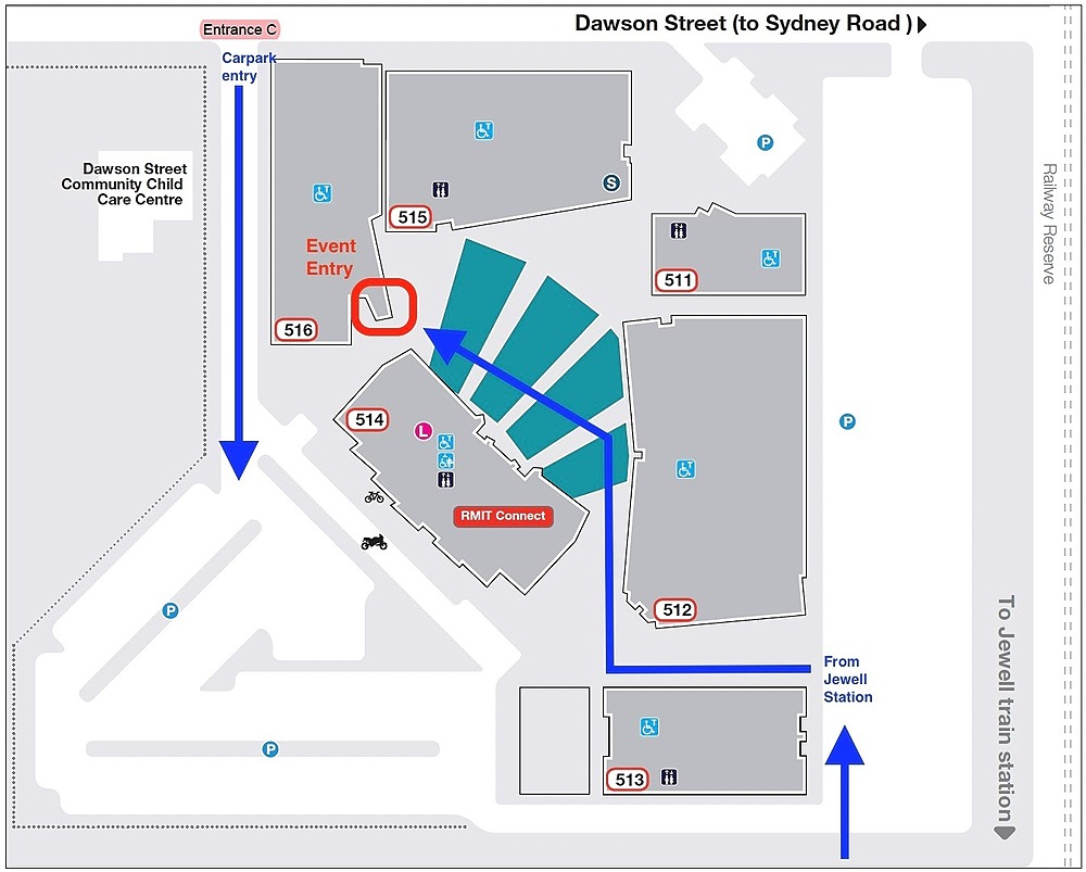 RMIT Brunswick Campus Map