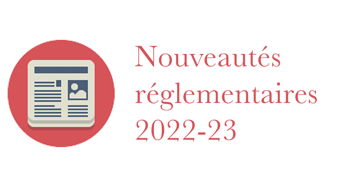 Représentation de la formation : Nouveautés réglementaires 2023