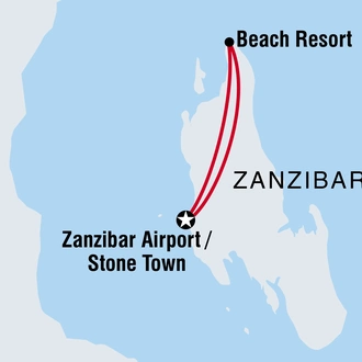 tourhub | Intrepid Travel | Zanzibar Beach Break | Tour Map