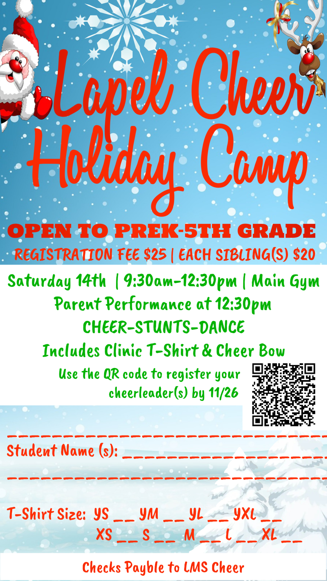 Holiday Cheer Camp