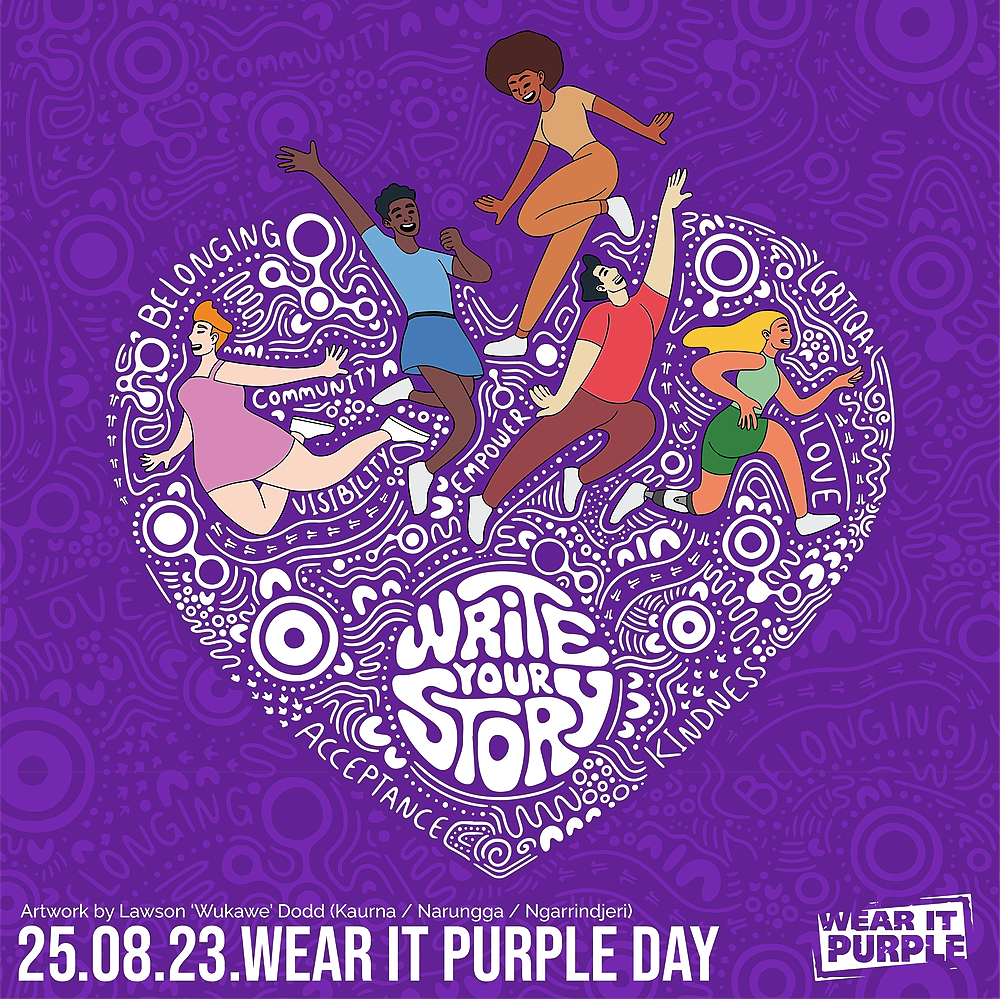 Image of wear it purple theme for 2023