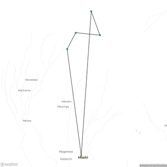 tourhub | ARP Travel Group | Umbwe Route, Silver Level Climb (On Request) | Tour Map