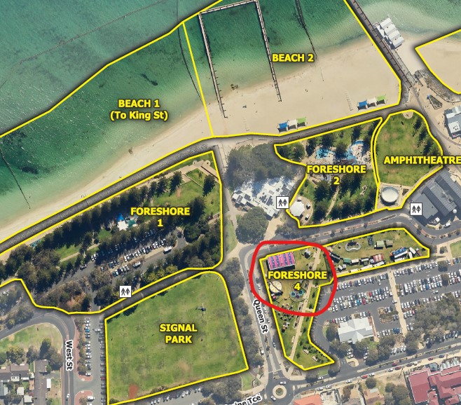 Busselton foreshore location