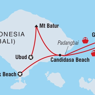 tourhub | Intrepid Travel | Essential Bali & Gili Islands | Tour Map