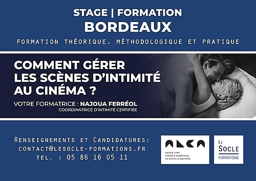 Représentation de la formation : Comment gérer les scènes d’intimité au cinéma