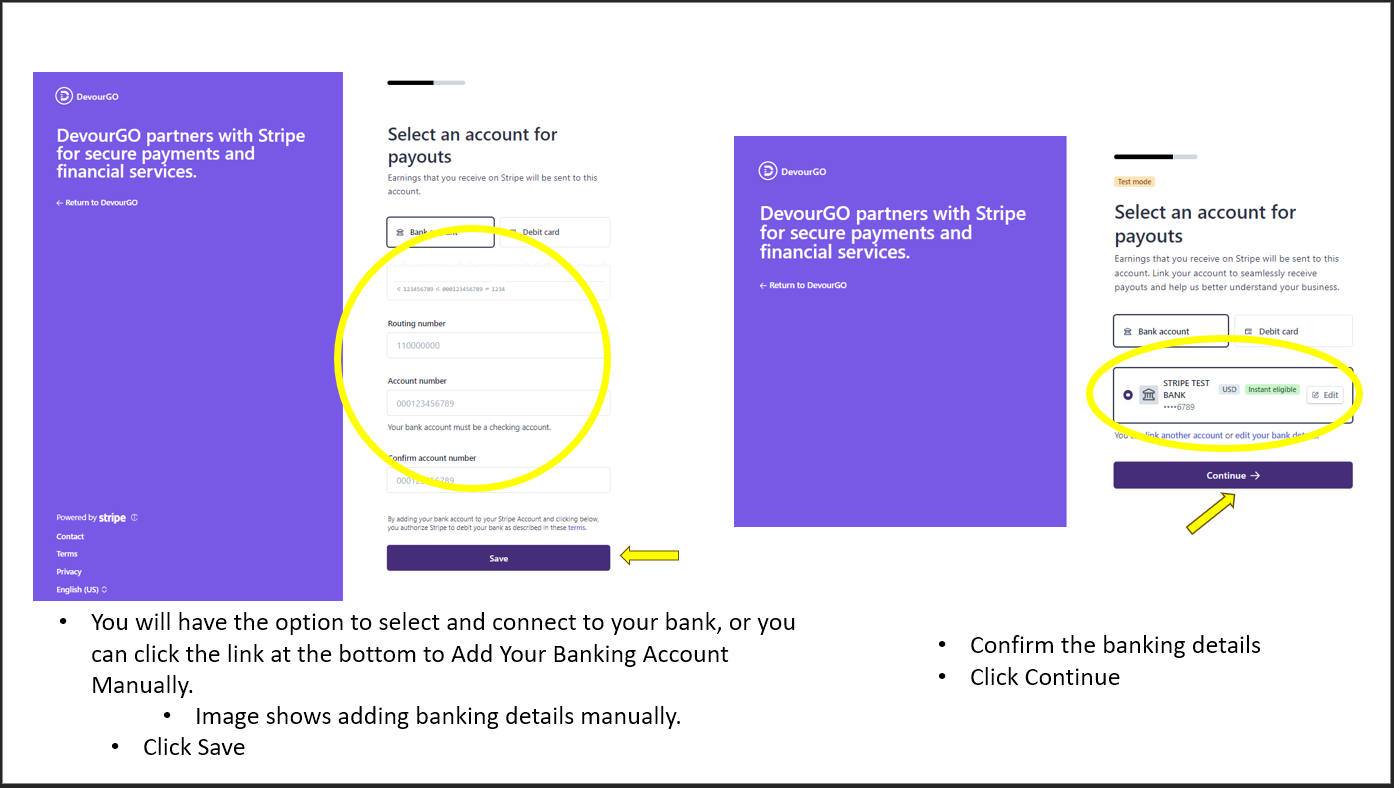 Stripe Set Up Walkthrough 