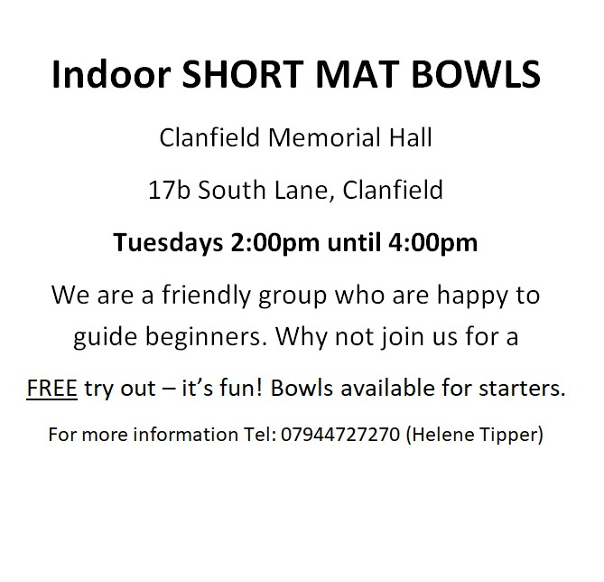 Memorial Hall Short Mat Bowls
