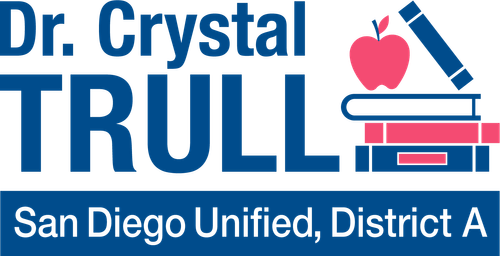 Crystal Trull for San Diego Unified District A 2024 logo