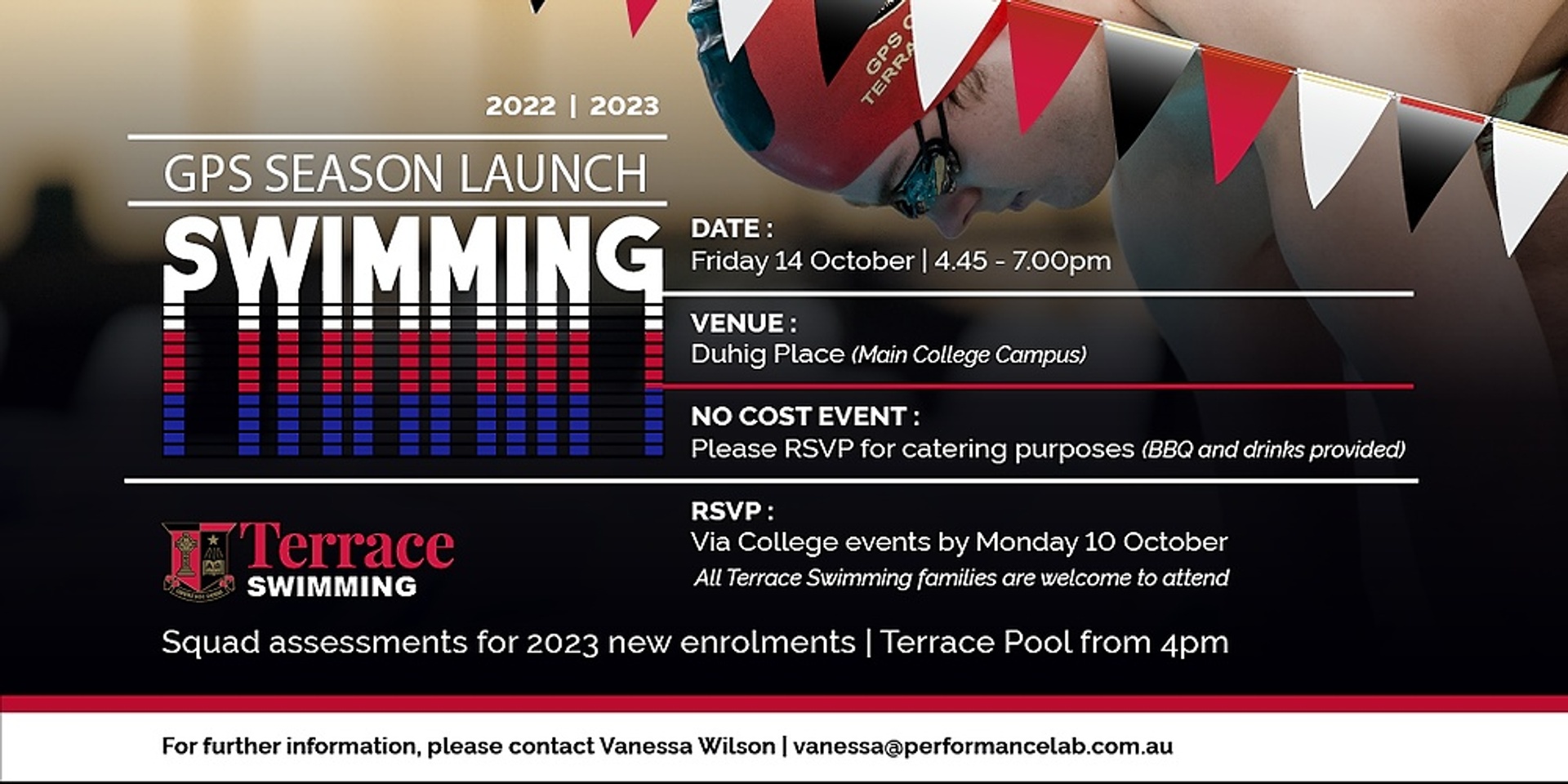 2022-23 Terrace Swimming Season Launch