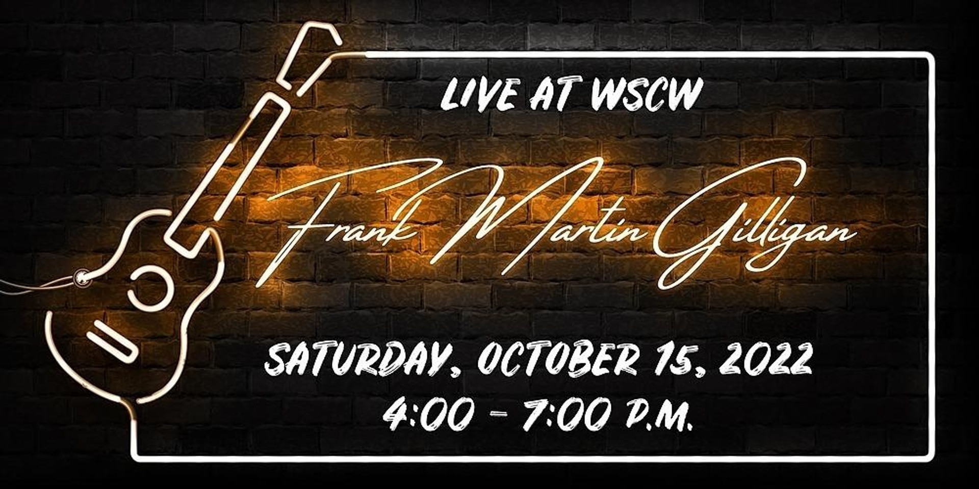 Frank Martin Gilligan Live at WSCW October 15
