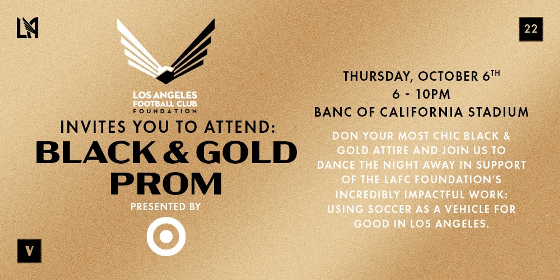 LAFC Foundation Black & Gold Prom