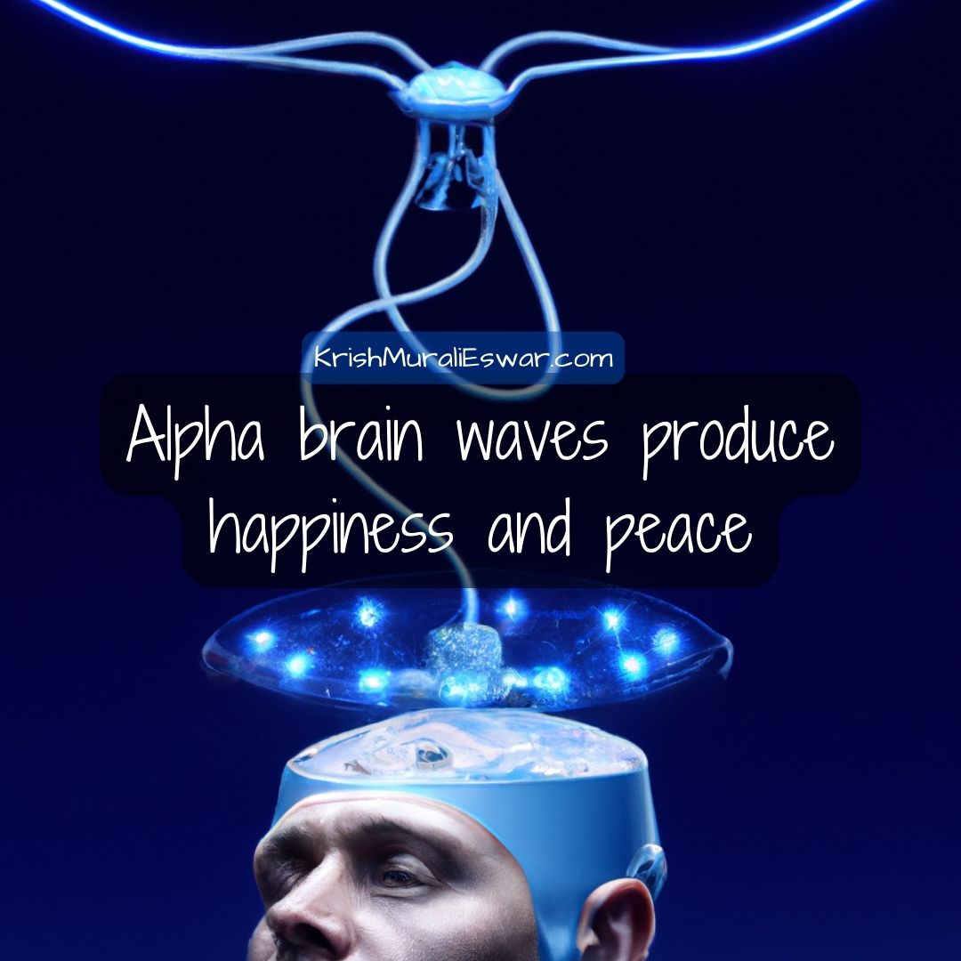 alpha brain waves produce happiness and peace