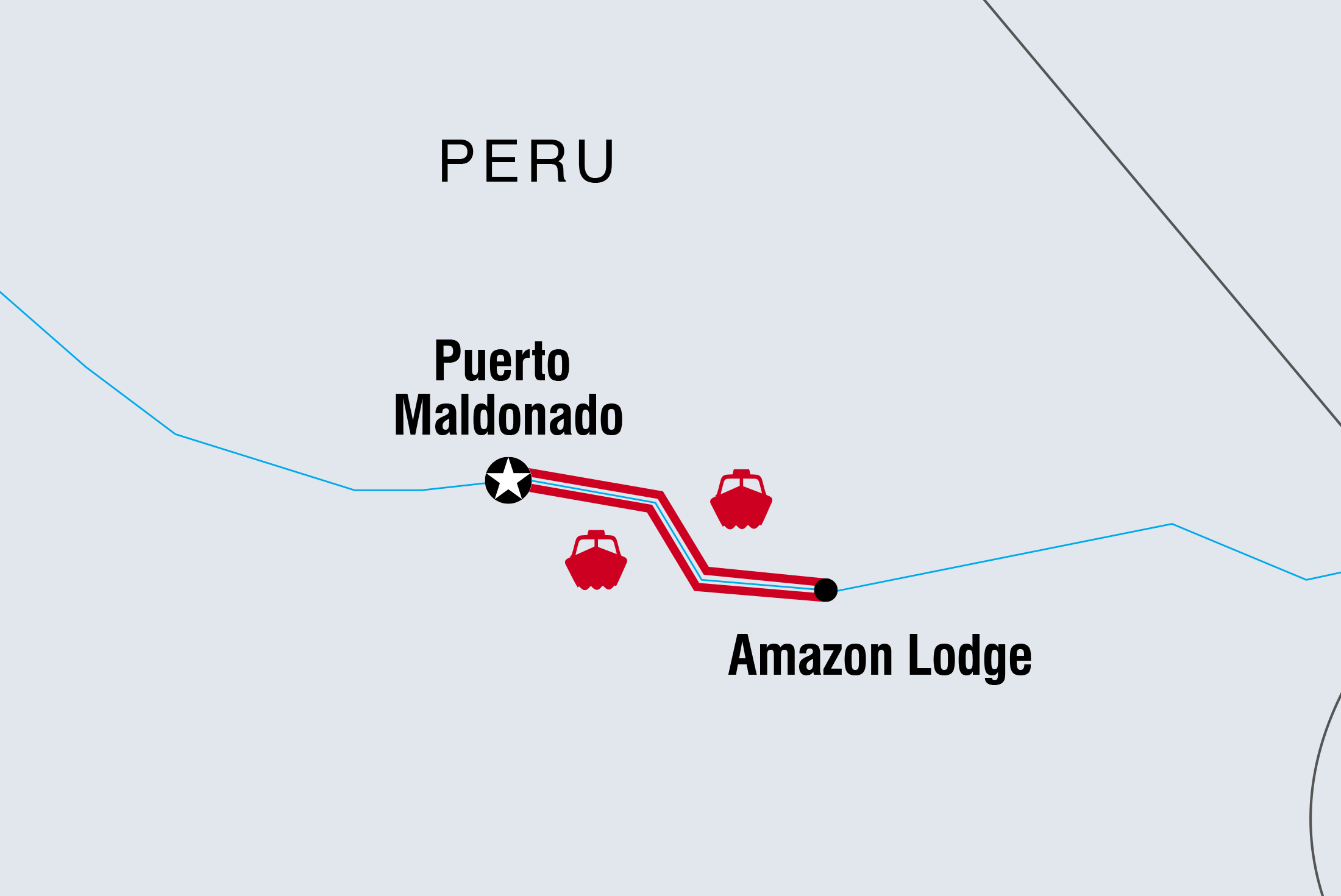 tourhub | Intrepid Travel | Peru: Amazon Jungle Short Break | Tour Map