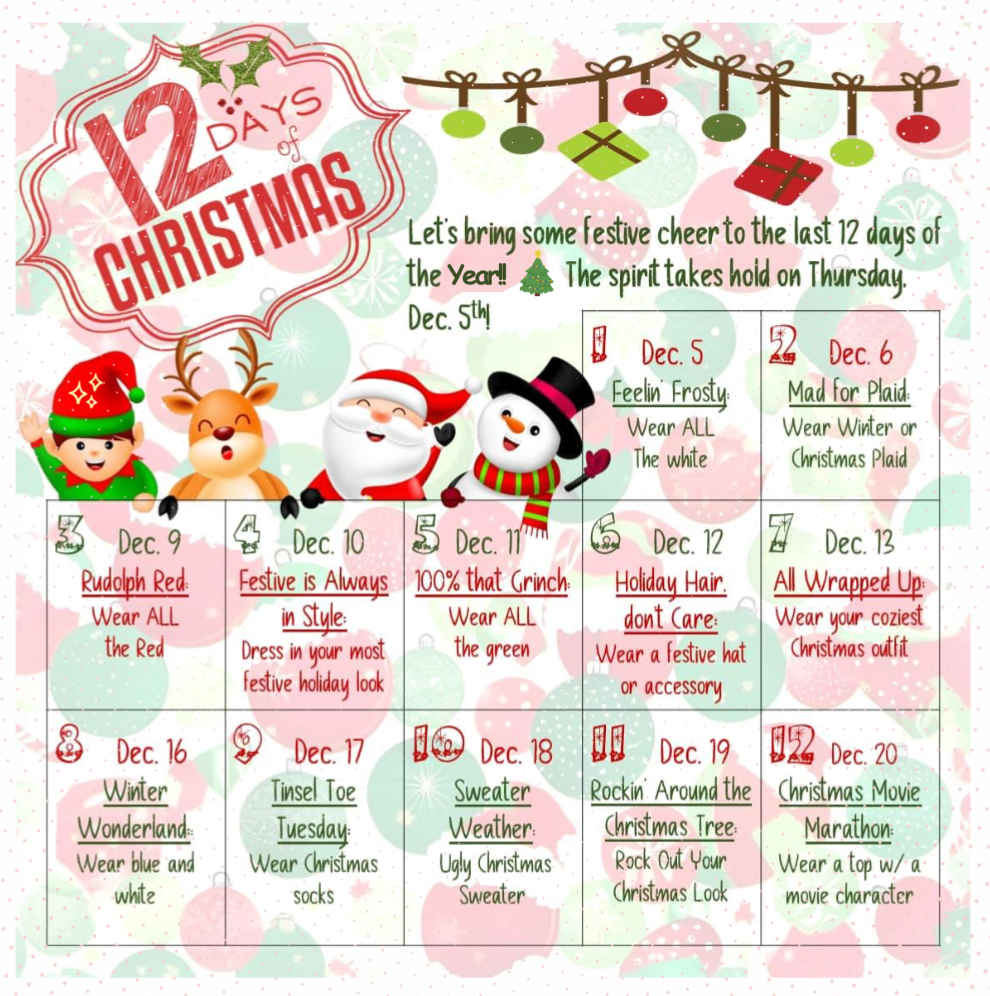 12 days of Christmas