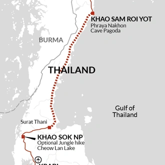 tourhub | Explore! | Simply Thailand | Tour Map