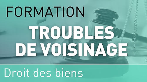 Représentation de la formation : Les troubles anormaux de voisinage