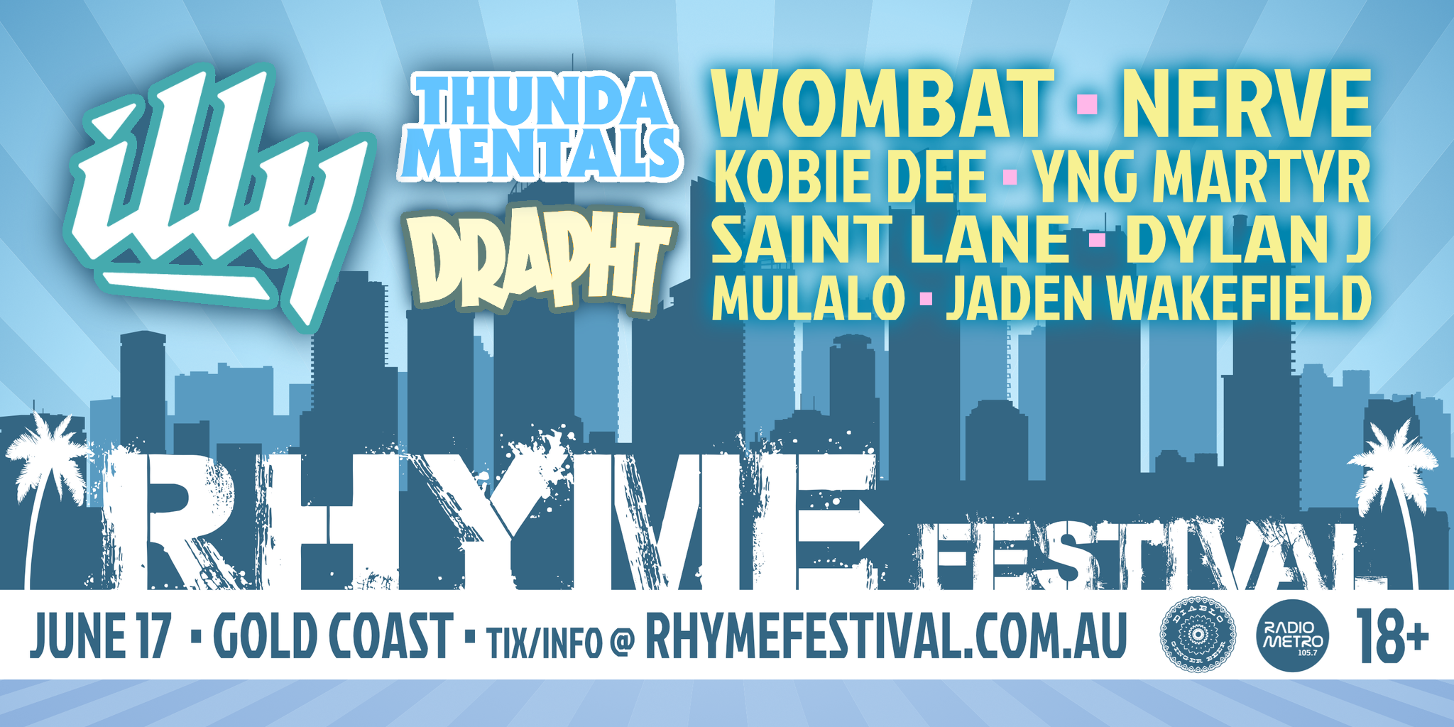 RHYME Festival '23, Southport, Sat 17th Jun 2023, 1100 am 1000 pm