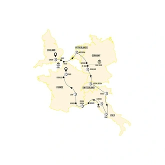 tourhub | Costsaver | European Accent End Paris | Tour Map