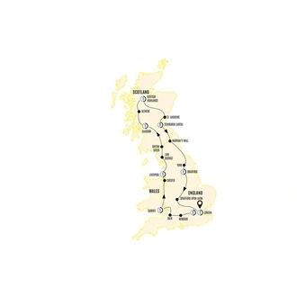 tourhub | Costsaver | England and Scotland Heritage | Tour Map