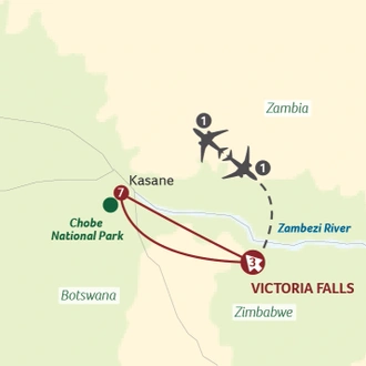 tourhub | Titan Travel | In the Footsteps of Livingstone | Tour Map