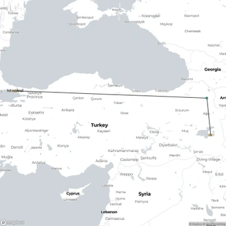 tourhub | Fez Travel | 2025 - Land of Ararat Tour | Tour Map