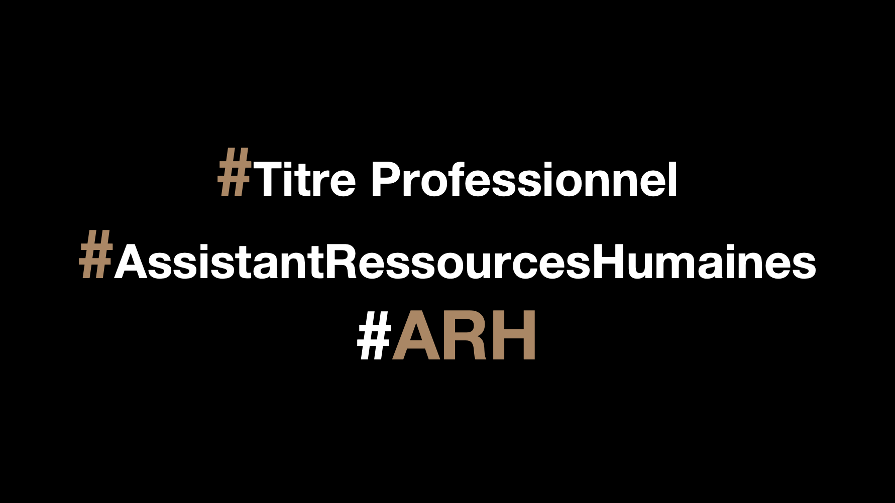 Représentation de la formation : Titre Professionnel Assistant(e) Ressources Humaines