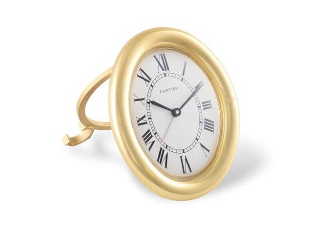 Cartier Desk Clock Platinum Times Co