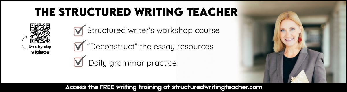 The Structured Writing Teacher Banner
