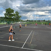 Wesleyan's old tennis courts