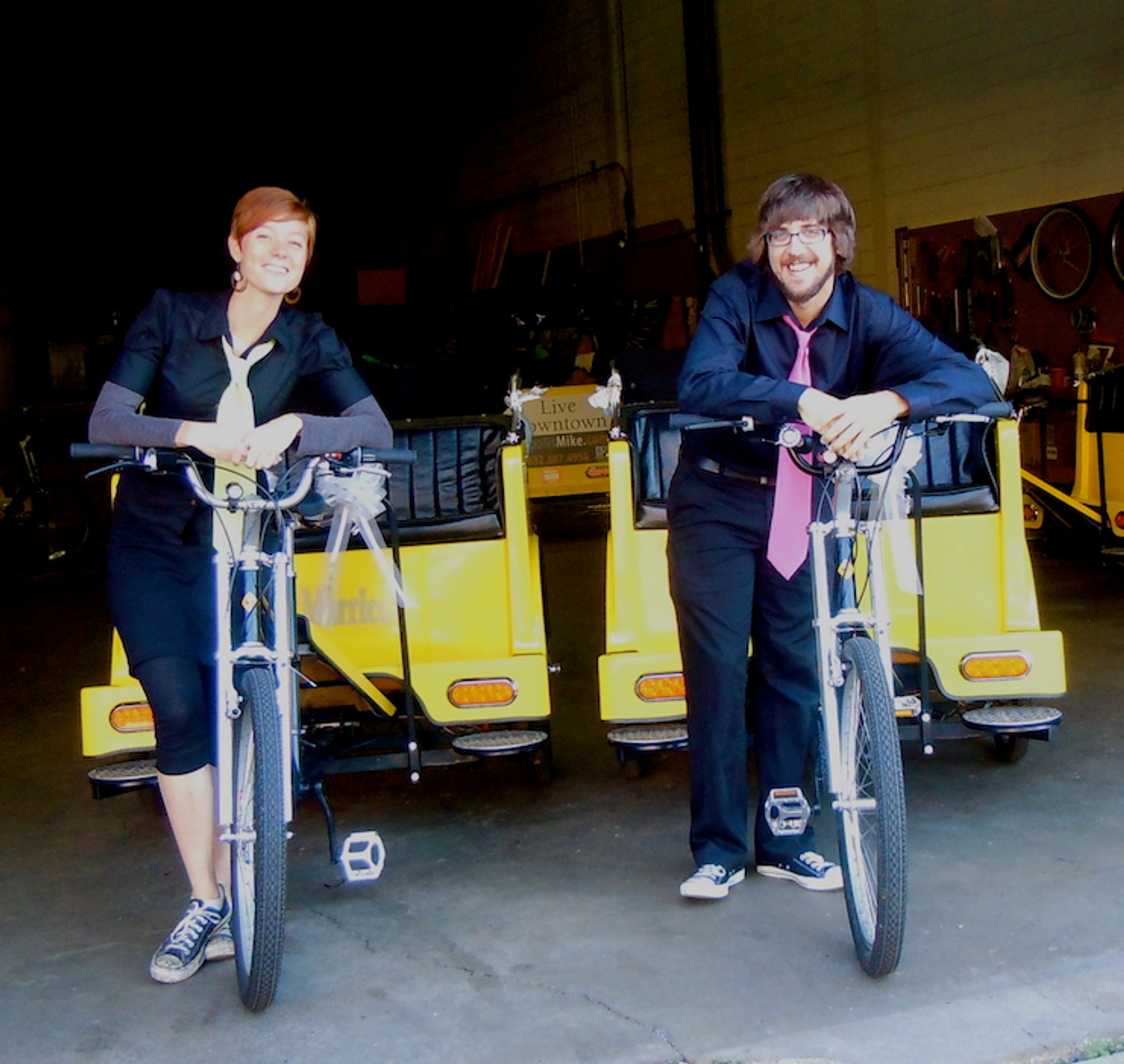 Pedicab Wedding Transport in Austin