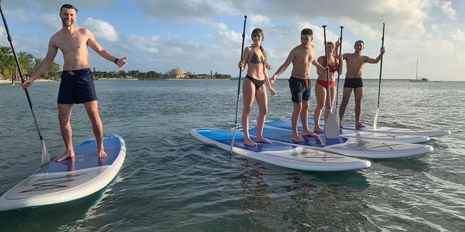 1-Hour Stand Up Paddleboard Rental for 4 people in Miami